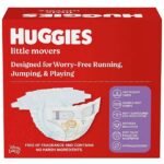 Huggies Little Movers Baby Diapers, Sizes 3-8