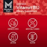 Member’s Mark Vitamin B12 Quick Dissolve Tablets, 5000 mcg, Cherry, 300 ct.