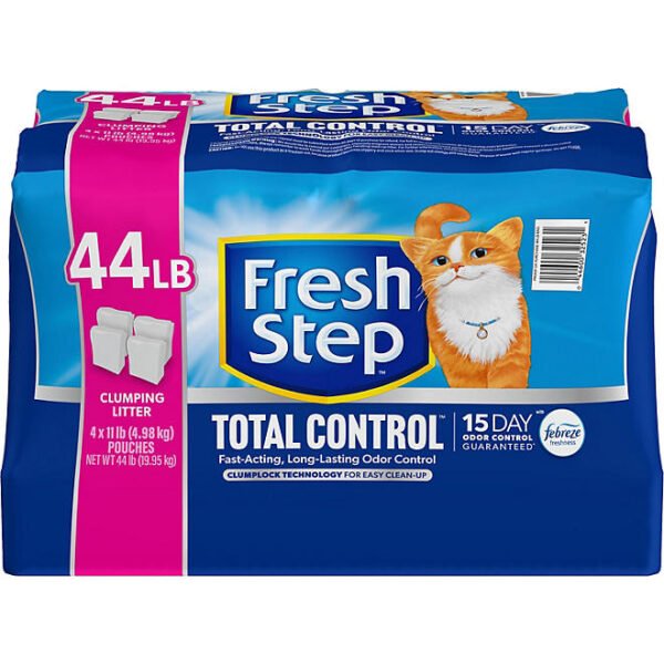 Fresh Step Total Control Scented Clumping Litter with Febreze, 44 lbs.
