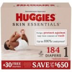 Huggies Skin Essentials Baby Diapers, Sizes 1-6