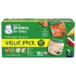 Gerber 1st Foods Organic Baby Food, Fruit & Veggie Value Pack 4 oz., 20 ct.