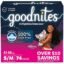 Goodnites Nighttime Bedwetting Underwear for Girls, Sizes Small - Extra Large