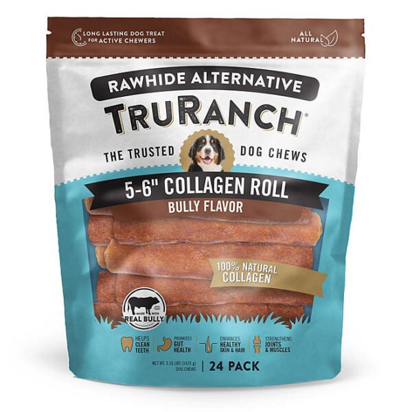 TruRanch Collagen 6"" Bully Rolls, 24 ct.
