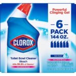 Clorox Toilet Bowl Cleaner with Bleach, Rain Clean, 6pk., 144 fl. oz.