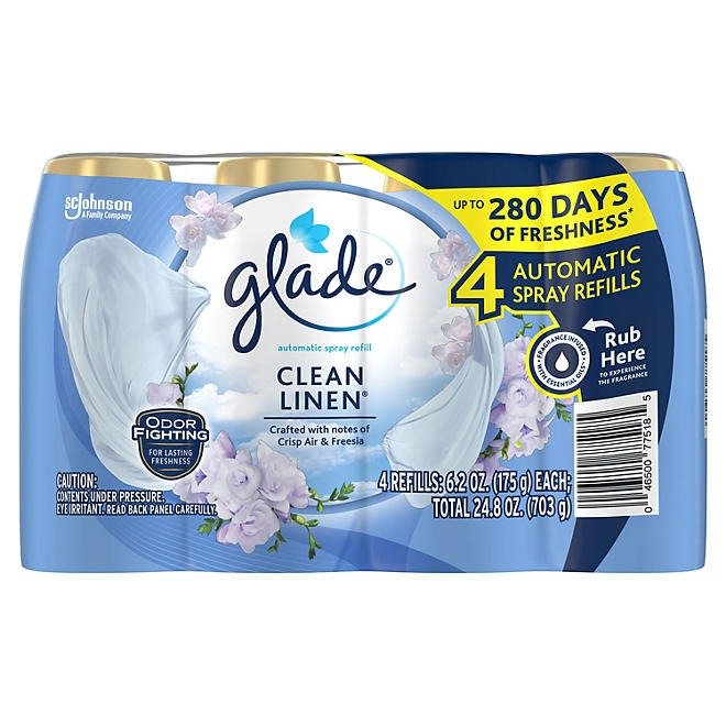 Glade Automatic Spray Air Freshener Refills, 4 ct., Choose Scent
