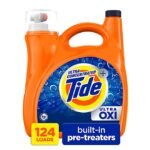 Tide Ultra Oxi Liquid Laundry Detergent, Fresh, 124 loads, 159 fl. oz.