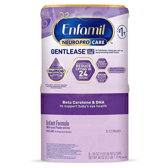 Enfamil NeuroProCare Gentlease Infant Formula, 20 oz., 2 pk.