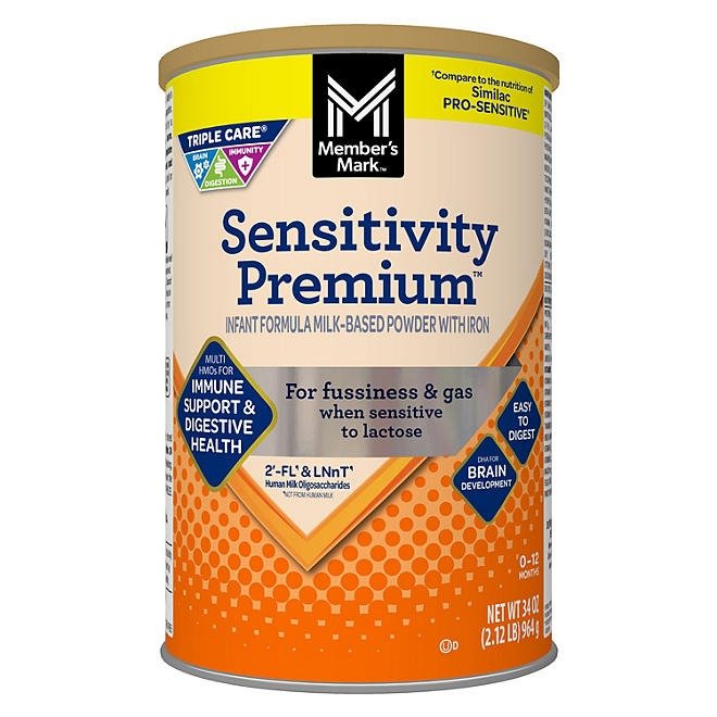 Member's Mark Sensitivity Premium Baby Formula, Choose Size