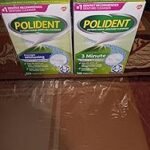 Polident 3-Minute Triple-Mint Antibacterial Denture Cleanser, Effervescent Tablets, 120 ct., 2 pk.