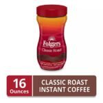 Folgers Classic Roast Instant Coffee Crystals, 16 oz.