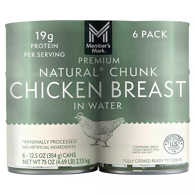 Member's Mark Premium Chunk Chicken Breast 12.5 oz., 6 ct.