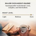Peet's Coffee Dark Roast K-cup Pods, Major Dickason's Blend, 75 ct .