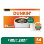 Dunkin' Donuts Decaf Coffee K-Cups, Medium Roast, 54 ct.
