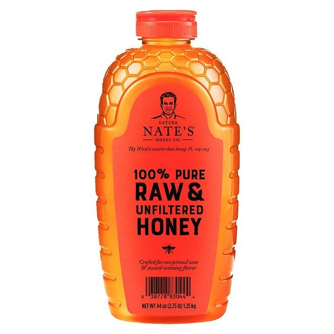 Nature Nate's 100% Pure Raw and Unfiltered Honey, 44 oz.
