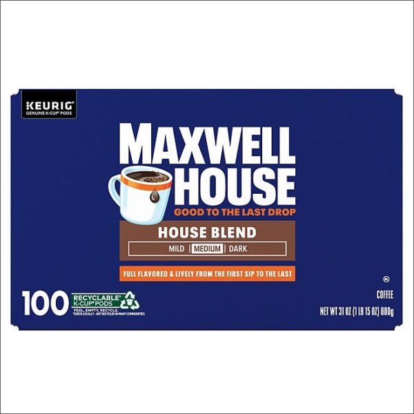 Maxwell House House Blend Medium K-Cup Coffee Pods 100 ct.