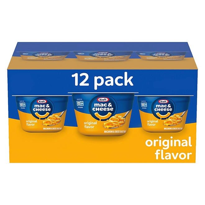 Kraft Original Macaroni and Cheese Easy Microwavable Dinner, 2.05 oz., 12 pk.