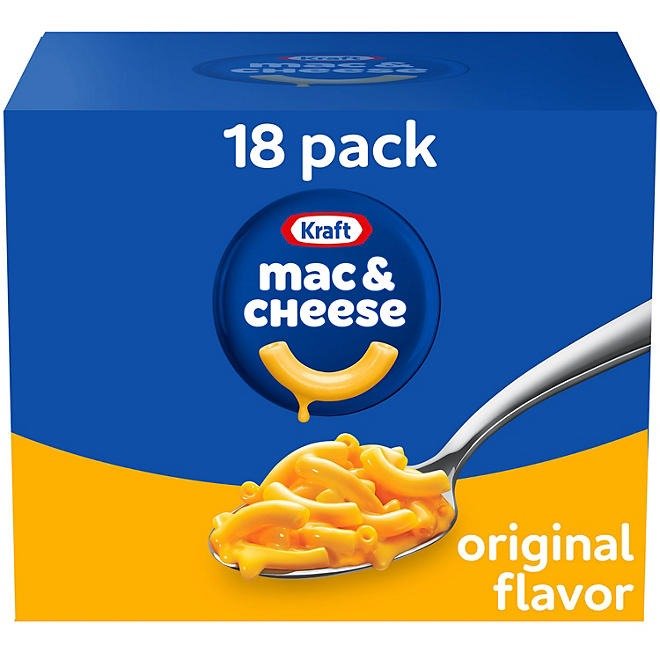Kraft Original Macaroni and Cheese Dinner 18 pk.
