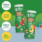 Gerber Organic Grain & Grow Cereal Puffs Variety Pack, Peach and Strawberry, 1.48 oz., 6 pk.