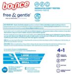 Bounce Free & Gentle Dryer Sheets, Unscented, 320 ct.