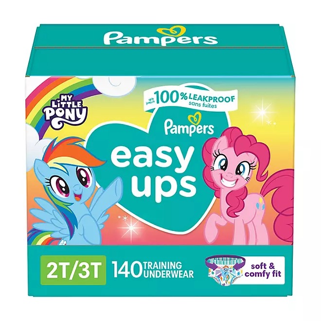 Pampers Easy Ups Training Pants Underwear, Sizes 2T-6T