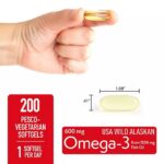 Member's Mark 600mg Omega-3 from Fish Oil with 50 mcg Vitamin D3 Softgels, 200 ct.