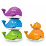 Learning Resources Snap-N-Learn Stacking Whales, Mixed Media