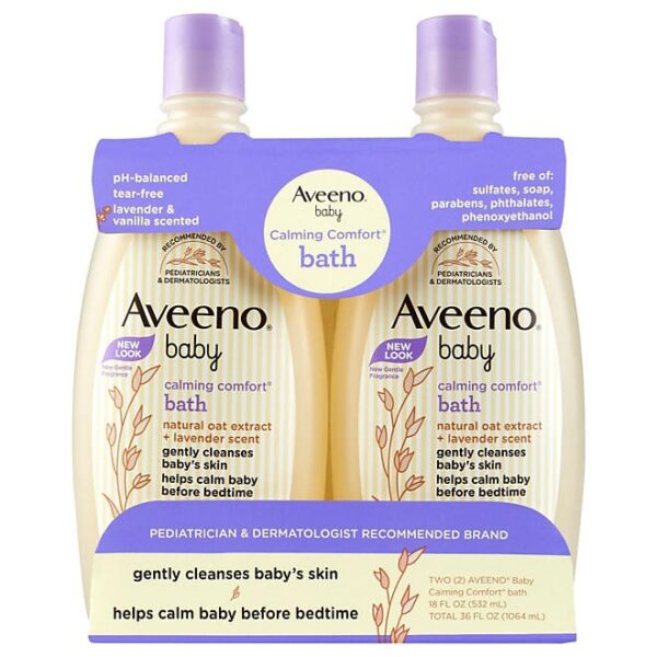 Aveeno Baby Calming Comfort Bath Wash 18 fl. oz., 2 pk.