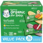 Gerber Organic Teething Wafers Variety Pack, 36 ct.