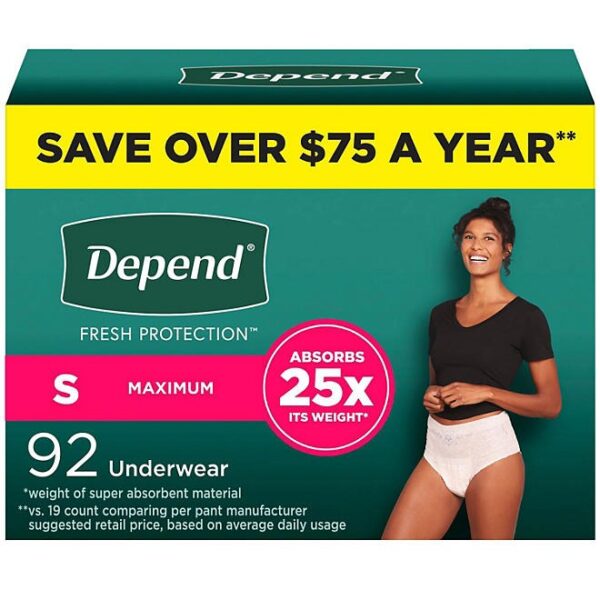 Depend Fresh Protection Incontinence Underwear for Women,