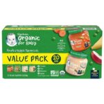 Gerber 1st Foods Organic Baby Food, Fruit & Veggie Value Pack 4 oz., 20 ct.