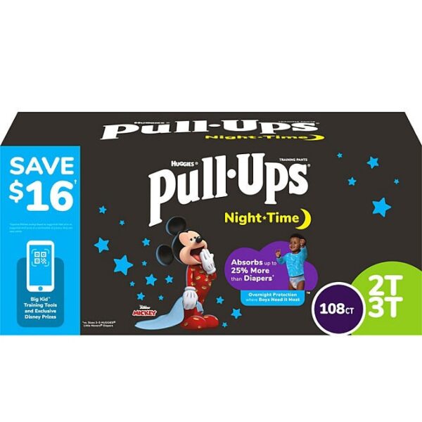 Pull-Ups Nighttime Potty Training Pants for Boys, Sizes 2T-4T