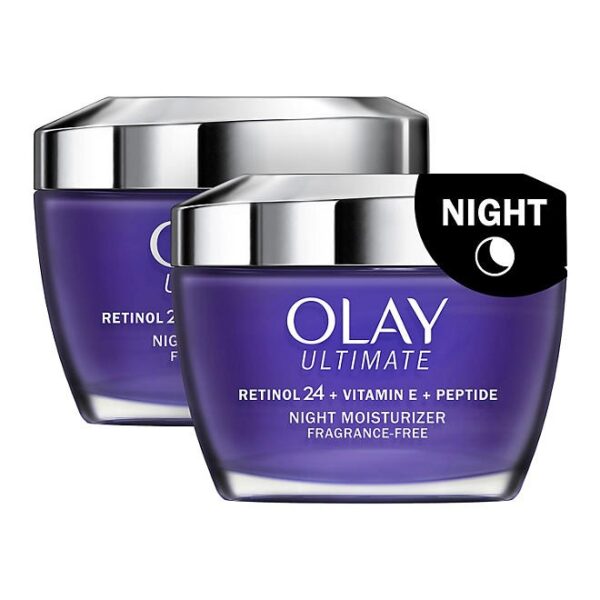 Olay Ultimate Retinol 24 + Vitamin E + Peptide Night Moisturizer, 1.7 oz., 2 pk.