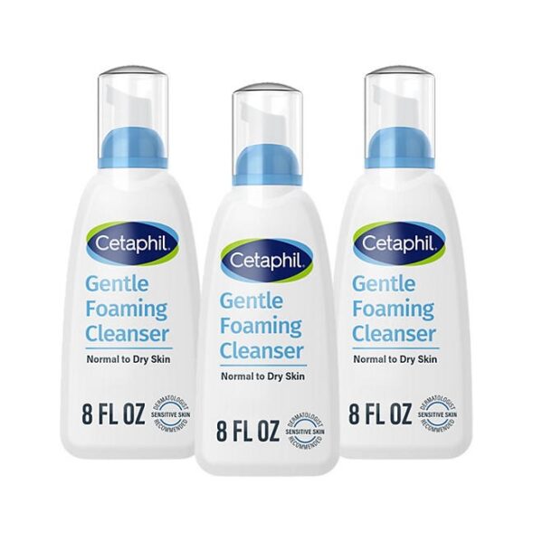 Cetaphil Gentle Foaming Cleanser, 8 fl. oz., 3 pk.