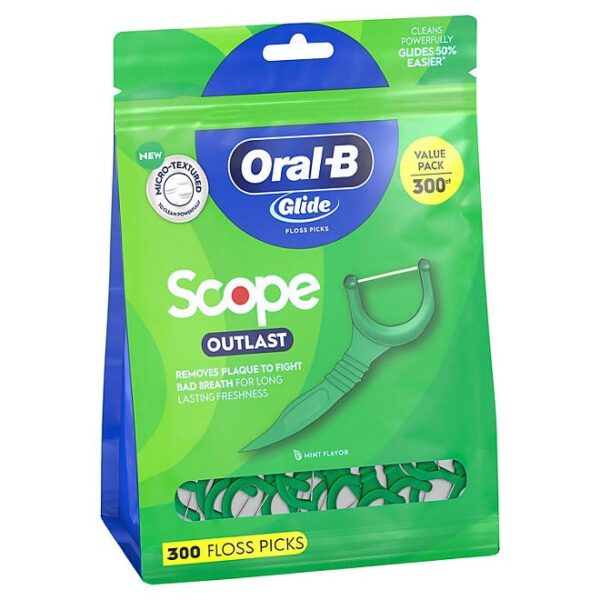 Oral-B Glide Floss Picks, Scope Outlast, 300 ct.