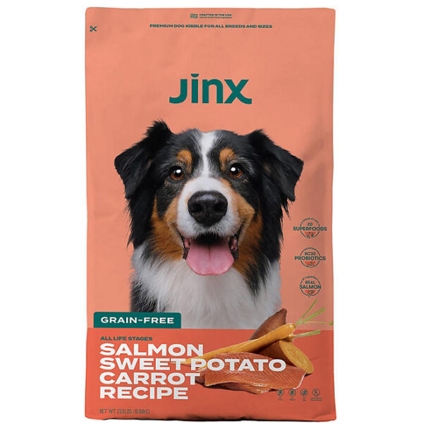 Jinx Salmon, Sweet Potato & Carrot Recipe, Grain Free Dry Dog Food , 23.5 lbs.