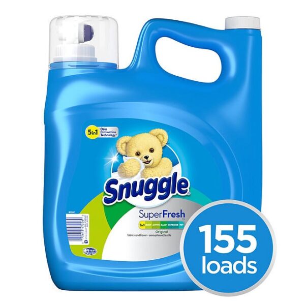 Snuggle SuperFresh Liquid Fabric Softener, Original, 155 loads, 164 fl. oz.