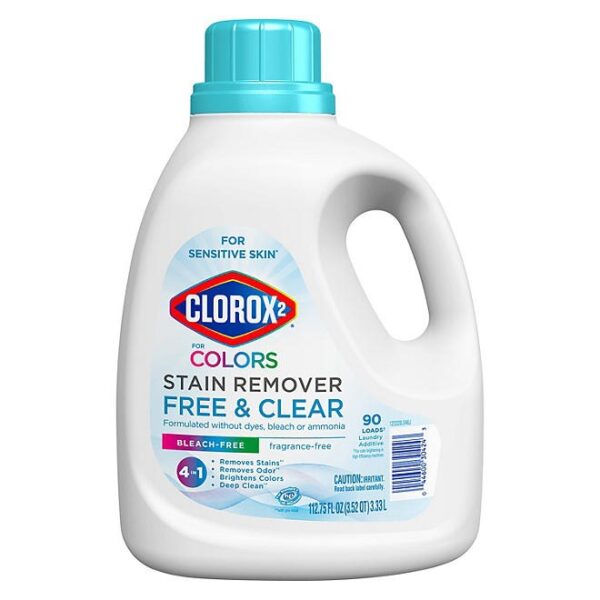 Clorox 2 for Colors Free & Clear Stain Remover, 90 loads, 112 fl. oz.